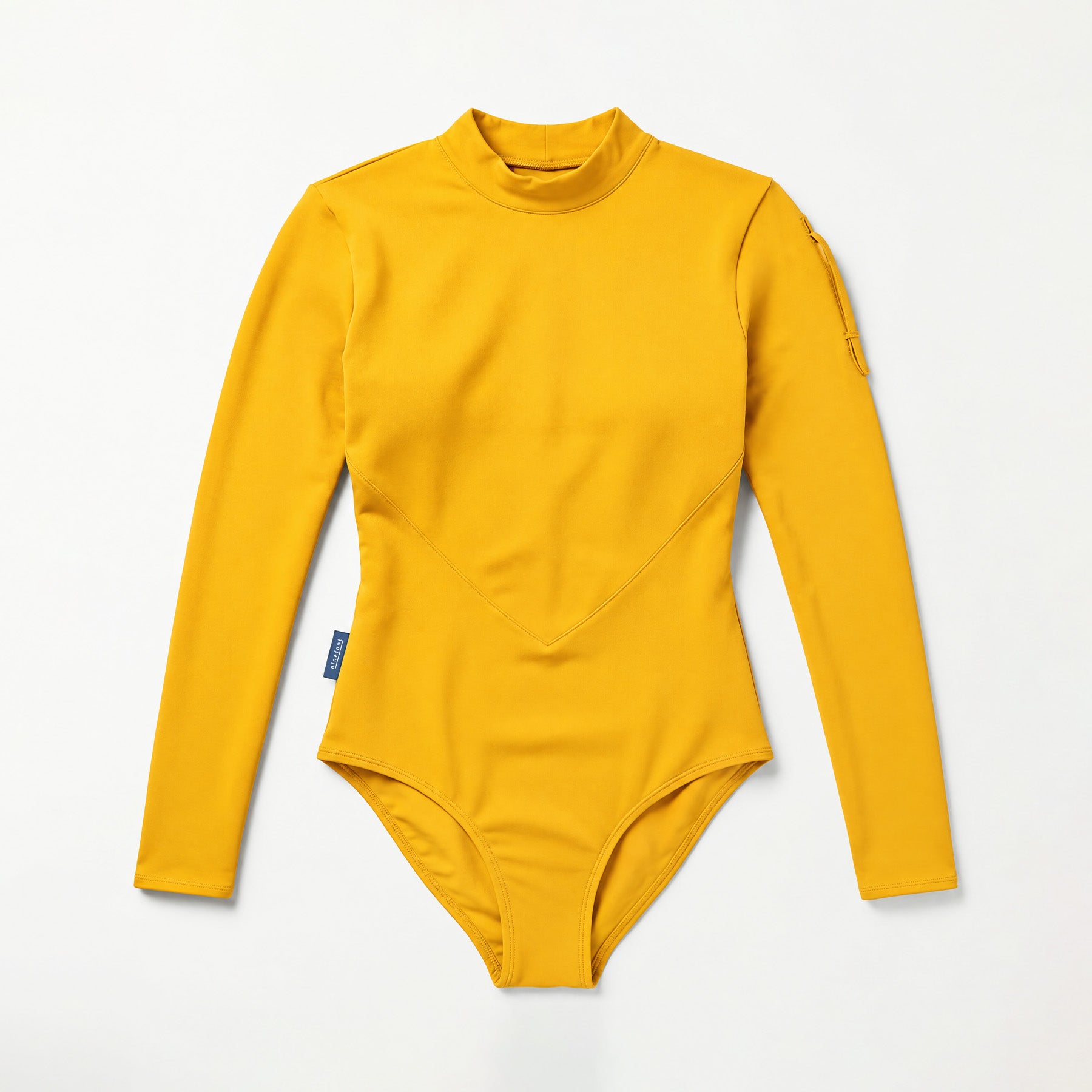 OLUN balloon sleeve tucked onepiece イエロー Periscope Surf Swimsuit Onepiece in Mango Yellow | Ninefootstudio
