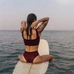 Ninefoot Studio Lakey Surf Bikini Top in Riad | Tops