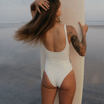 Boa one piece in Off White | Women Surf Swimwear | One Piece | Ninefootstudio