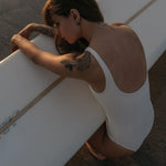 Boa one piece in Off White | Women Surf Swimwear | One Piece | Ninefootstudio