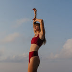 Ninefoot Studio Lakey Surf Bikini Top in Riad | Tops
