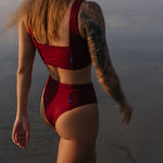 Ninefoot Studio Nyang-Nyang Surf Bikini Bottom in Riad | Bottoms