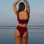 Ninefoot Studio Nyang-Nyang Surf Bikini Bottom in Riad | Bottoms