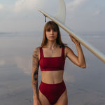 Ninefoot Studio Lakey Surf Bikini Top in Riad | Tops