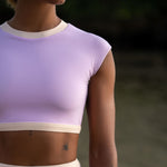 Ninefoot Studio Savu surf croptop in lilac | Tops