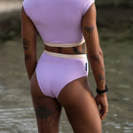 Ninefoot Studio Rote surf bikini bottom in Lilac | Bottom