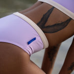 Ninefoot Studio Rote surf bikini bottom in Lilac | Bottom