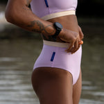 Ninefoot Studio Rote surf bikini bottom in Lilac | Bottom