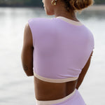 Ninefoot Studio Savu surf croptop in lilac | Tops