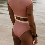 Ninefoot Studio Rote surf bikini bottom in pastel nude | Bottom