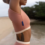 Ninefoot Studio Savu surf croptop in pastel nude | Tops