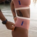 Ninefoot Studio Rote surf bikini bottom in pastel nude | Bottom
