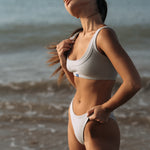 KO Rib Cotton Bottom in Mint | Hinako Capsule | Ninefoot Studio