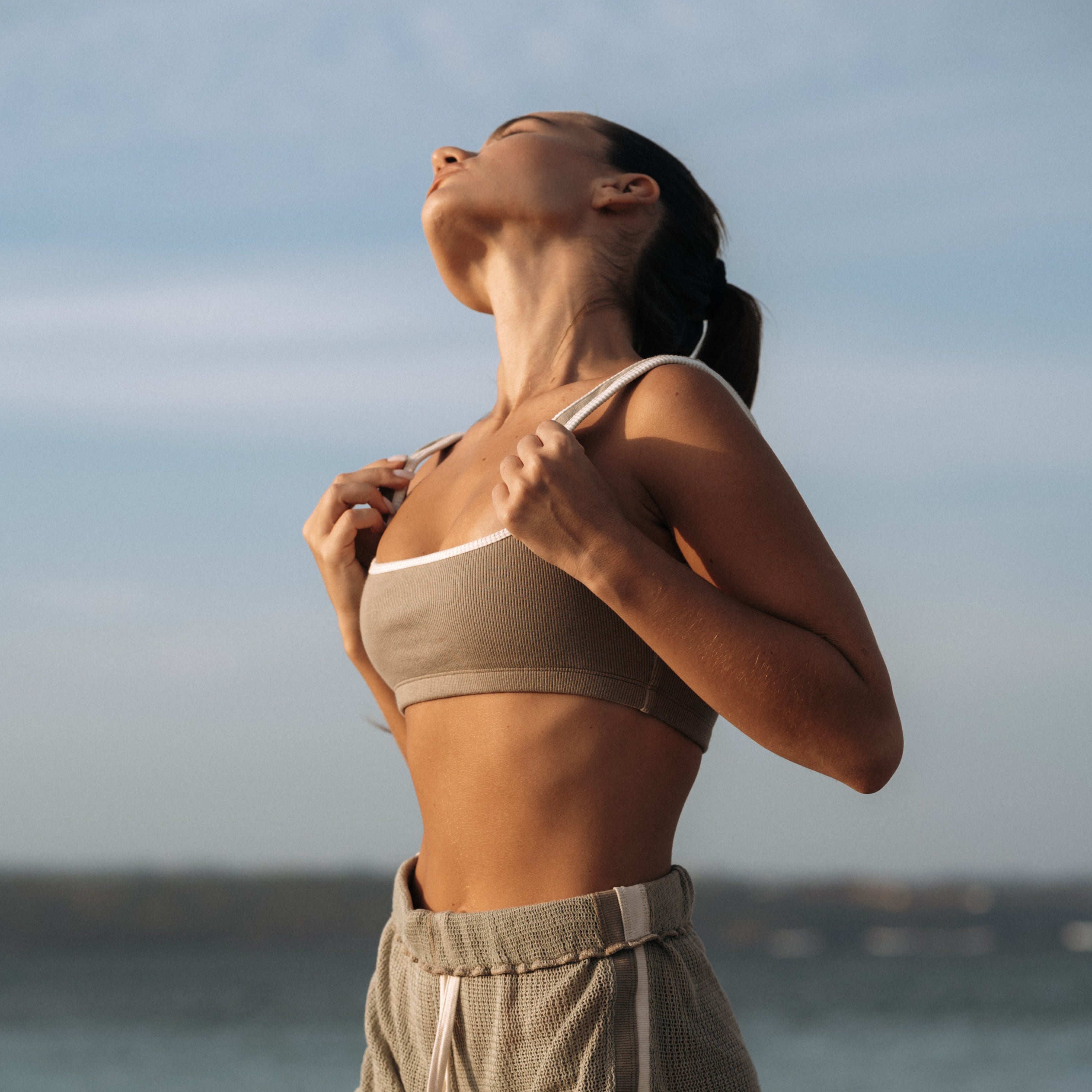 HI Square Rib Cotton Top in Tripoli | Hinako Capsule | Ninefoot Studio