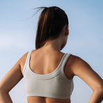 Outerwear Collection | NA Sculpted Neckline Rib Cotton Top in Mint