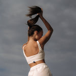 HI Square Rib Cotton Top in Off White | Hinako Capsule | Ninefoot Studio