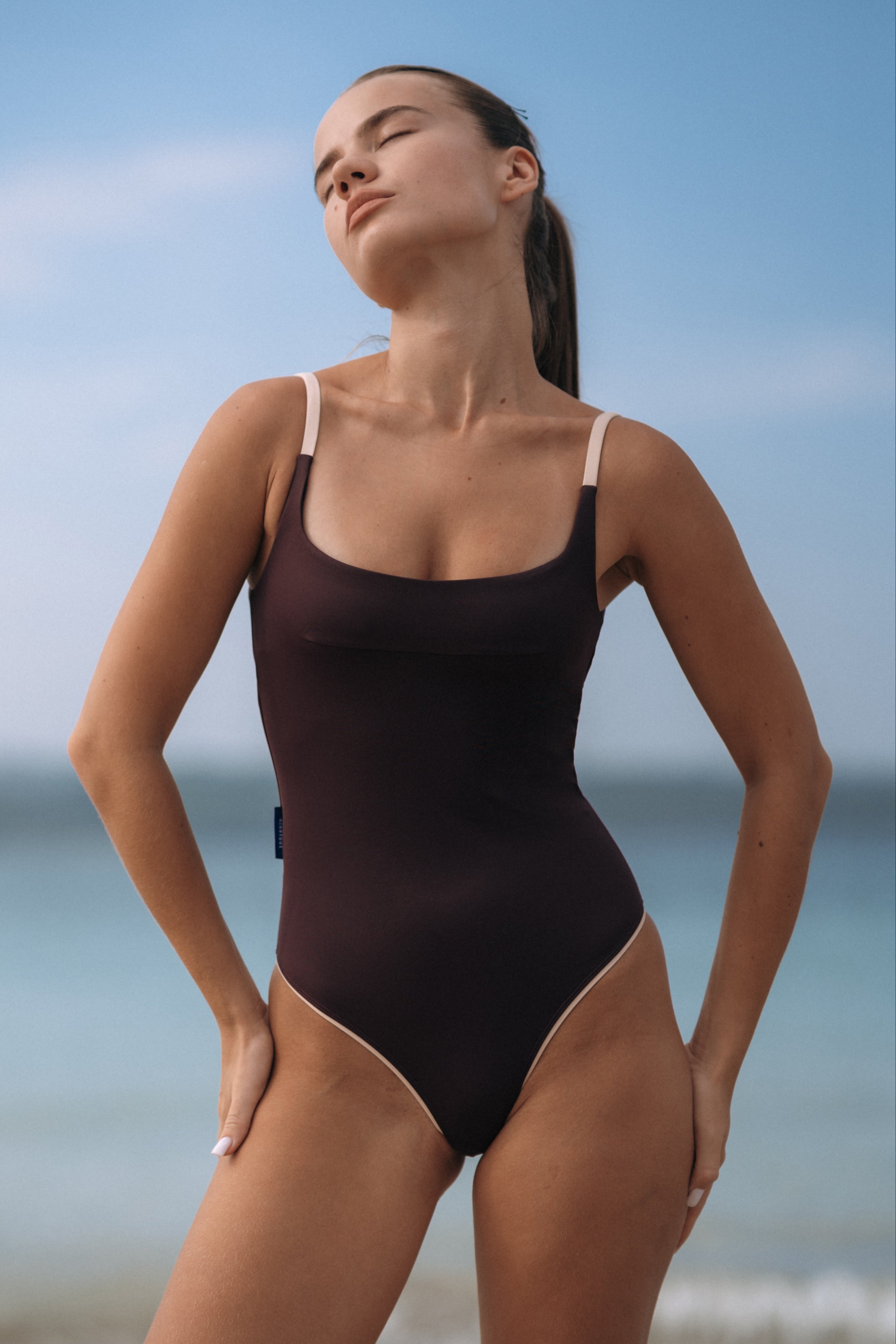 G Bay Surf Swimsuit One Piece in Burgundy | Ninefoot Studio