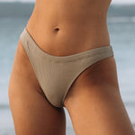 KO Rib Cotton Bottom in Army Green | Ninefoot studio