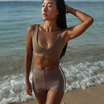Jimmy Retro Surf Short in Tripoli | Women Surfing Swimsuit | Ninefootstudio