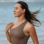 Mawi One Shoulder Surf Swimsuit in Tripoli