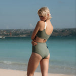 Ninefoot Studio Sanur 2.0 Surf Bikini Bottom in Army Green | Bottoms