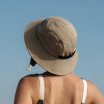 Ninefoot Studio Jade Surf Hat in Army Green color with adjustable strap