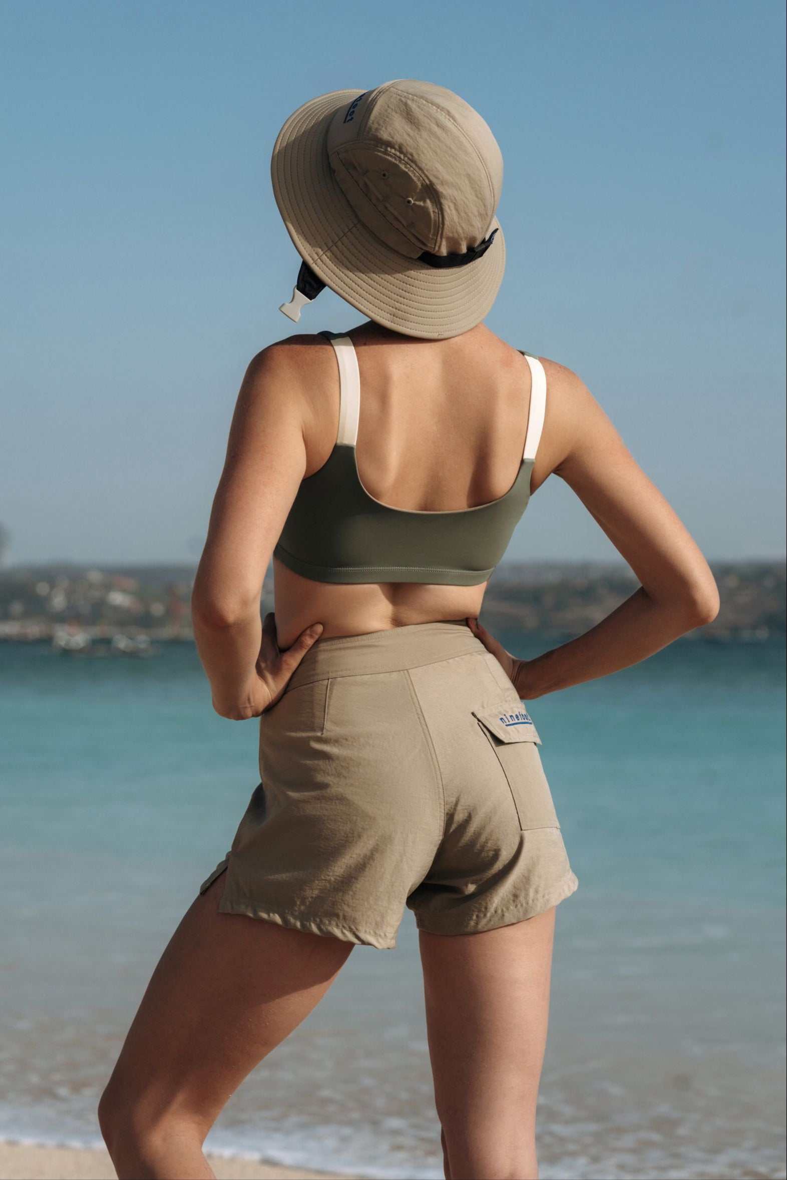 Ninefoot Studio Surf Boardshort  in Army Green