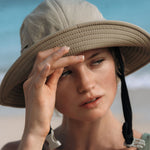 Ninefoot Studio Jade Surf Hat in Army Green color with adjustable strap
