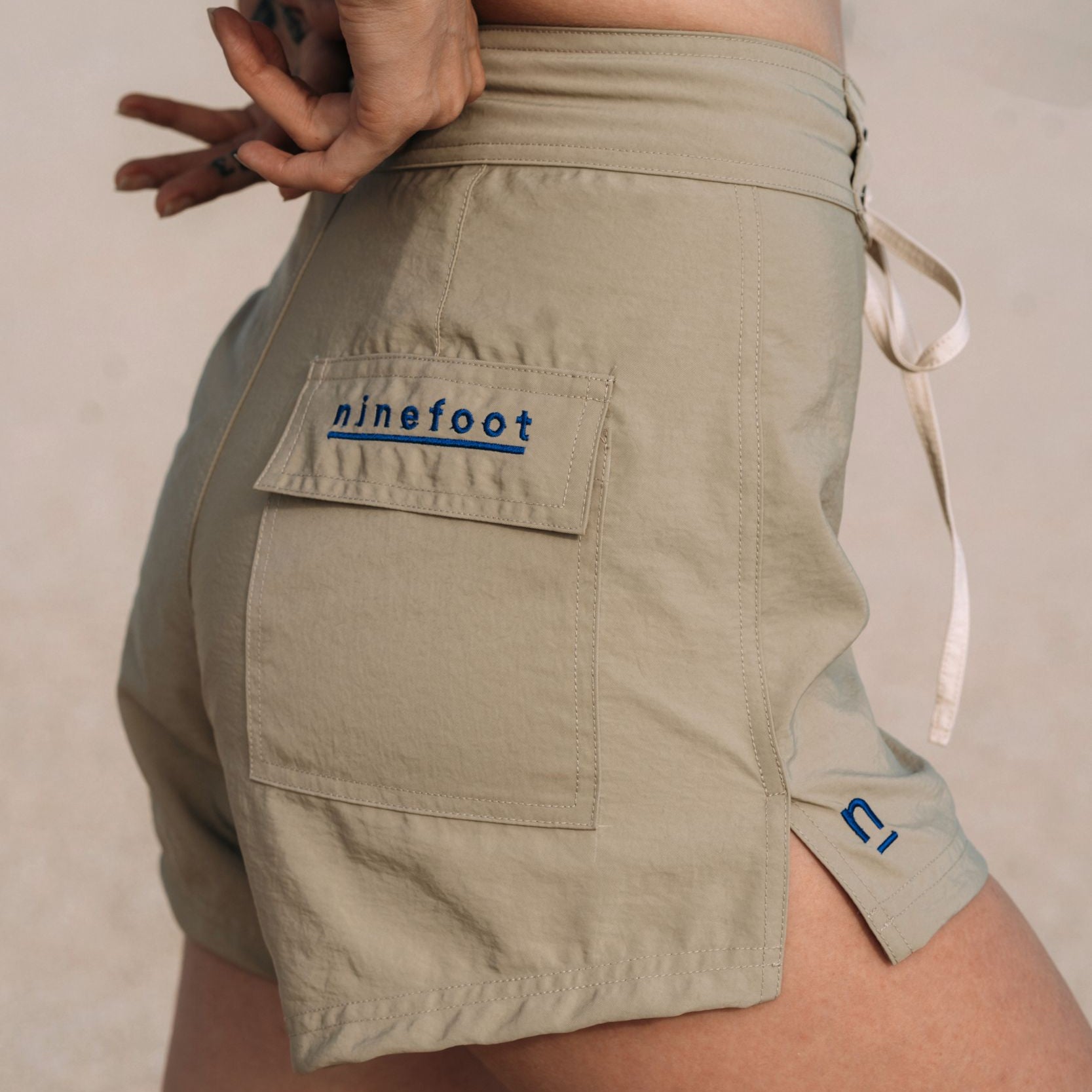 Ninefoot Studio Surf Boardshort  in Army Green