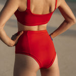 Ninefoot Studio Sanur 2.0 Surf Bikini Bottom in Sambal Red | Bottoms