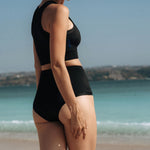 Ninefoot Studio Sanur 2.0 Surf Bikini Bottom in Black | Bottoms