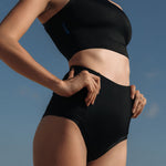Ninefoot Studio Sanur 2.0 Surf Bikini Bottom in Black | Bottoms