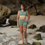 Jimmy Retro Surf Short in Army Green | Women Surfing Swimsuit | Ninefootstudio