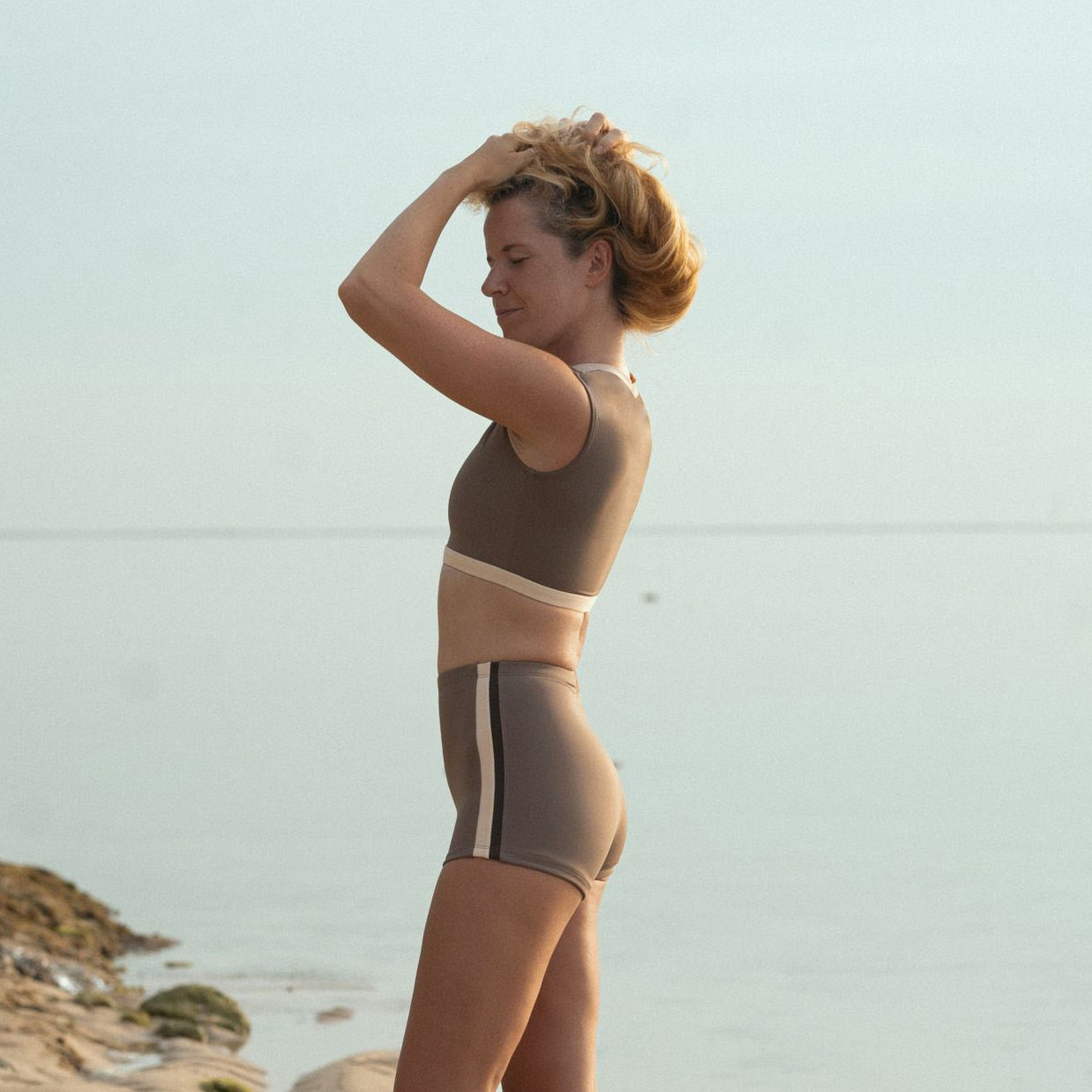 Ninefoot Studio Savu Surf Croptop in Tripoli | Surf Tops