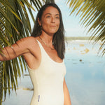 Boa one piece in Off White | Women Surf Swimwear | One Piece | Ninefootstudio