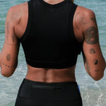 Ninefoot Studio Ekas Surf Bikini Top in Black 