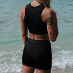 Ninefoot Studio Ekas Surf Bikini Top in Black 