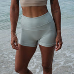 gerupuk yoga and surf shorts in mint color zoom front side