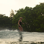 Jimmy Retro Surf Jumpsuit in Arabica Brown | Women Surfing Swimsuit | Ninefootstudio