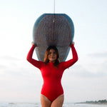 Ninefoot Studio Periscope Surf Swimsuit One-piece in Sambal Red | One piece