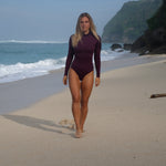 Ninefoot Studio Periscope Surf Swimsuit One-piece in Burgundy | One piece