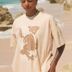Kookumbra in Cream | Women Oversized T-shirt | Surf Swimwear | Ninefootstudio