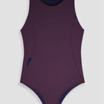 Krui Onepiece Surf Swimsuit in Burgundry Flat  