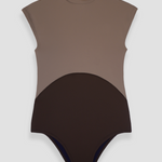 Ninefoot Studio Marosi surf swimsuit onepiece in arabica brown | One piece