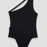 Ninefoot Studio Mawi One Shoulder Surf Swimsuit in Black | One piece