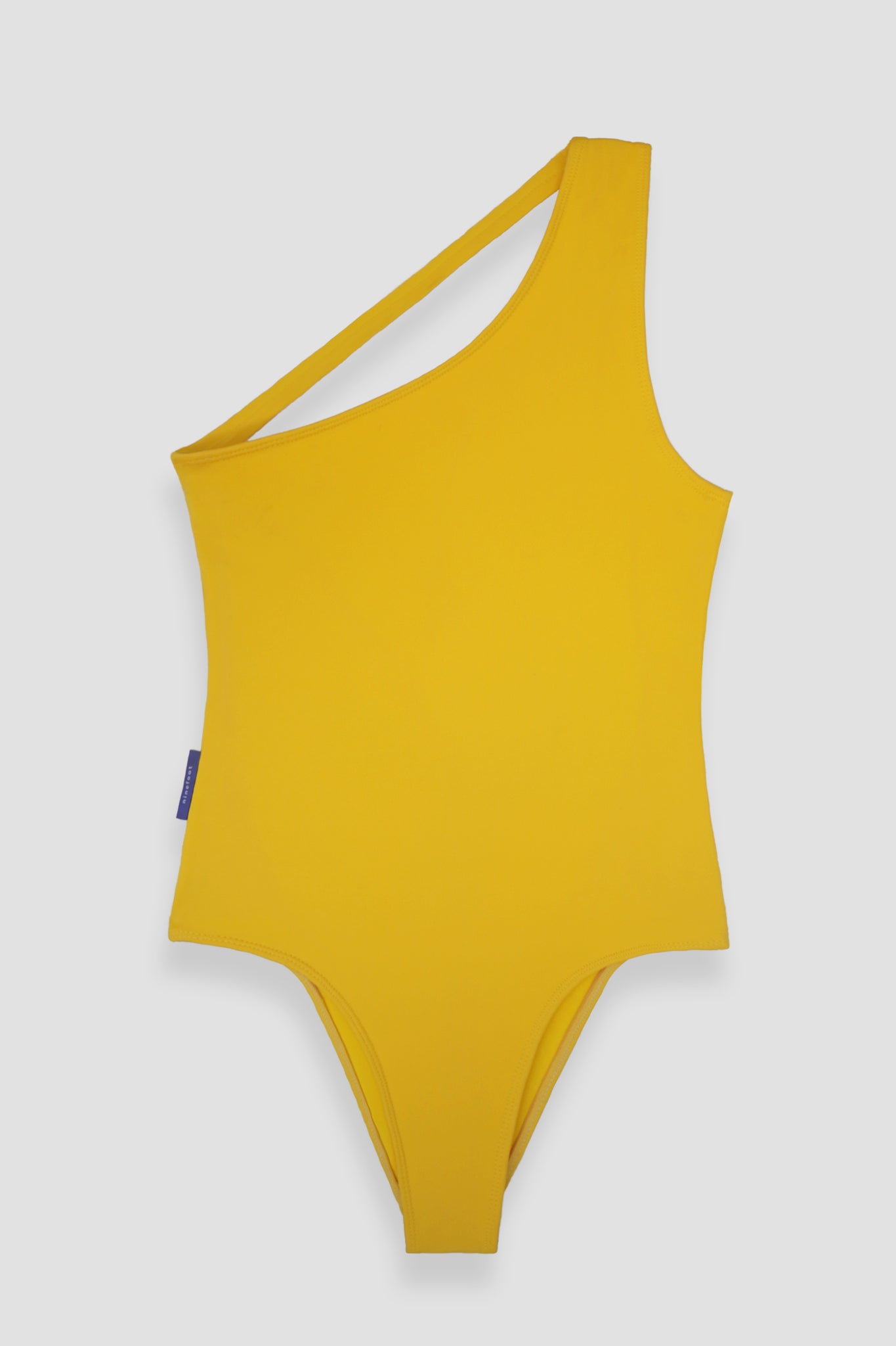 Ninefoot Studio Mawi One Shoulder Surf Swimsuit in Yellow Illusion | One piece