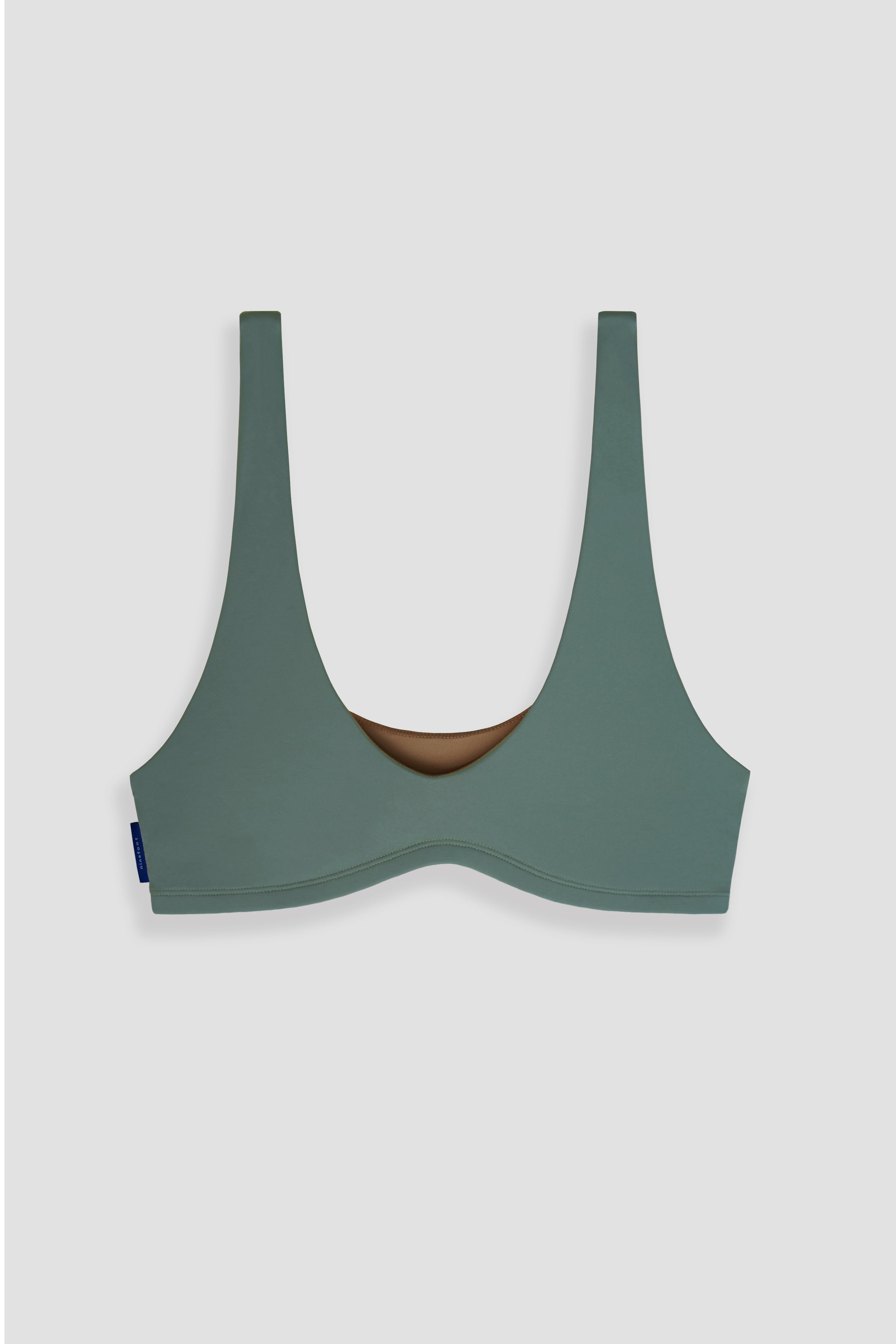 nias surf top in army green color flat image front side