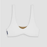 Nias Surf Bikini Top in Off White | Women Surfing Swimsuit | Ninefootstudio