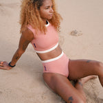 Ninefoot Studio Savu surf croptop in pastel nude | Tops