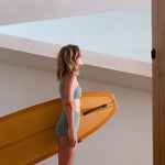 Jimmy Retro Surf Short in Army Green | Women Surfing Swimsuit | Ninefootstudio